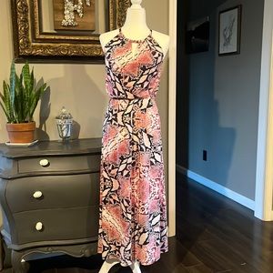 INC International Concepts Petite snakeskin Maxi dress. Size SP